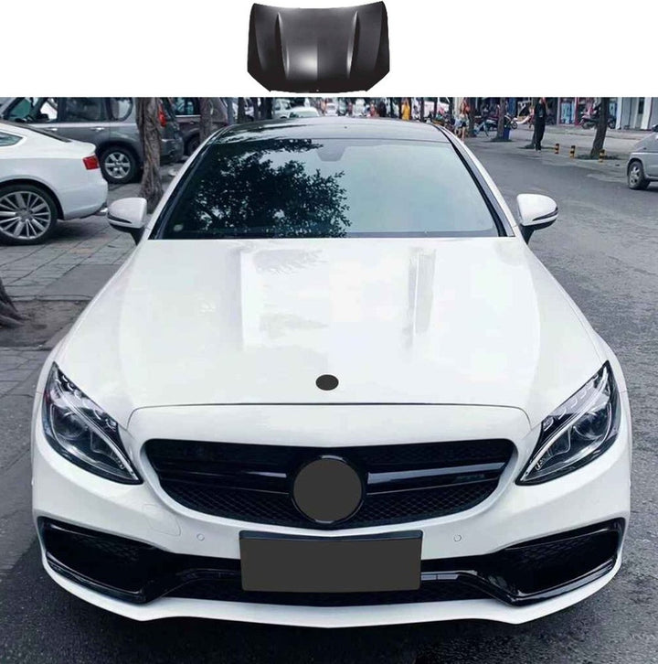 Car Craft Compatible With Mercedes Benz C Class W205 C205 Coupe 2015-2021 Front Bonnet Engine Hood Amg C63 Aluminum Gc W205/c205-034