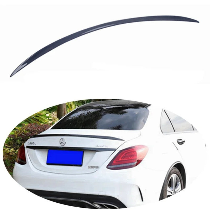 Car Craft Compatible With Mercedes Benz C Class W205 2014-2021 Rear Trunk Wing Boot Lip Wing Spoiler C63s Carbon Fiber Look Benz-040