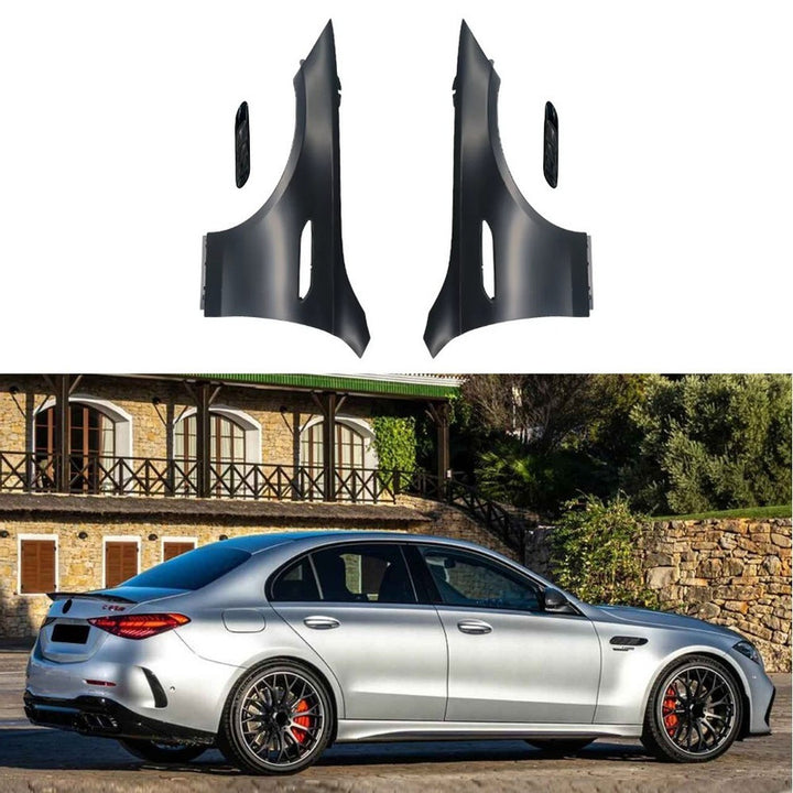 Car Craft Compatible With Mercedes Benz C Class W206 2022-2025 Side Fender Fenders Upgrade Convert To Amg Amg C63 Aluminum Gc W206-010