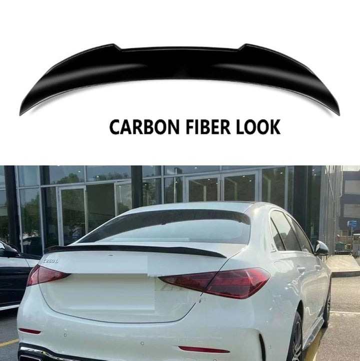 Car Craft Compatible with Mercedes C Class W206 2022+ Trunk Boot Rear Spoiler PSM M4 Style Ar-benz-090 Carbon Fiber Look - CAR CRAFT INDIA
