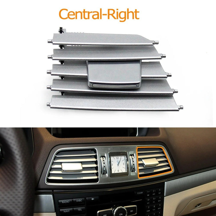 Car Craft Compatible With Mercedes Benz E Class Cabriolet Coupe W207 2013-2016 Dashboard Air Conditioner Ac Vent Slider Trim Clip Repair Kit Middle Central Right 2078300000-mr