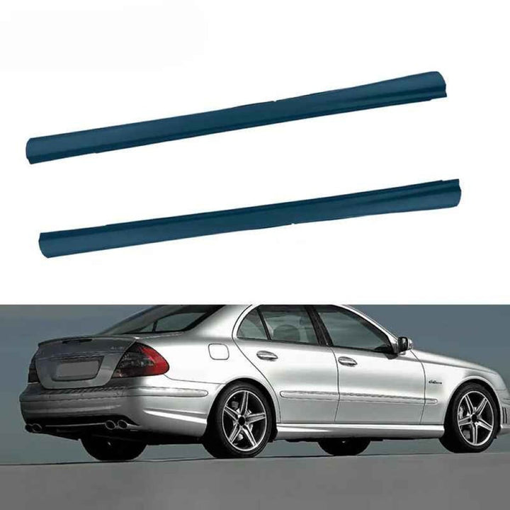 Car Craft Compatible With Mercedes Benz E Class W211 2007-2009 Side Skirt Splitter Running Board Upgrade Convert To Amgc63 C63 Side Skirt W211-003 Gc