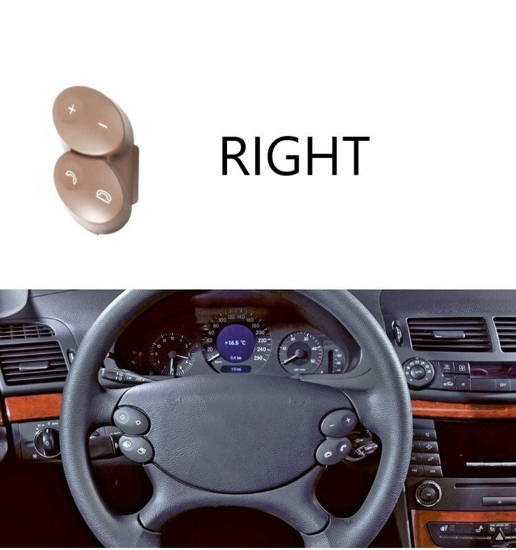 Car Craft Compatible With Mercedes E Class W211 2006-2009 Cls W218 Steering Wheel Knob Button Yellow 23082023108465-t2 Right CC-2736 - CAR CRAFT INDIA