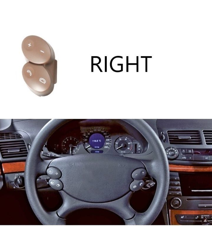 Car Craft Compatible With Mercedes E Class W211 2006-2009 Cls W218 Steering Wheel Knob Button Yellow 23082023108465-t2 Right CC-2736 - CAR CRAFT INDIA