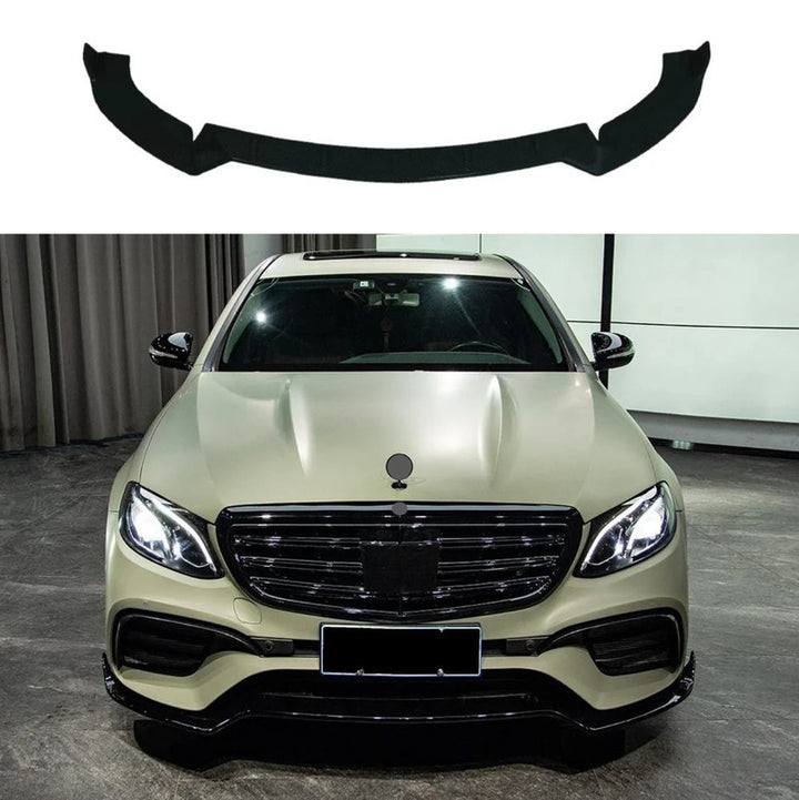 Car Craft Compatible With Mercedes Benz E Class W213 2016-2020 Upgrade Facelift Convert To Amg E63 Amg63 Bodykit Front Bumper Lip Skirt Trim Brabus Bbs Gc W213-007 008 Glossy Black