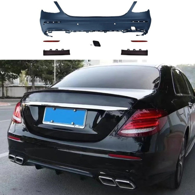Car Craft Compatible With Mercedes Benz E Class W213 2016-2020 Upgrade Facelift Convert To Amg E63 Amg63 Bodykit Rear Bumper Side Skirt Gc W213-015