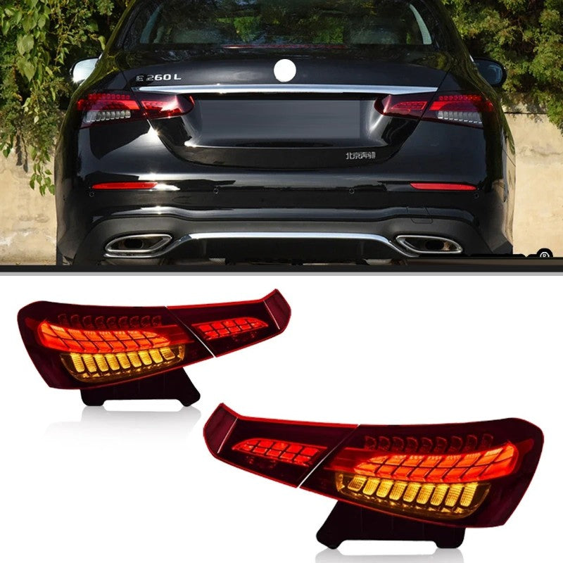 Car Craft Compatible With Mercedes Benz E Class W213 2021-2024 Car Rear Upgraded Tail Light Lamp Xenon Taillight Retrofit Upgrade Modified Led Drl Hid Light Shy - CAR CRAFT INDIA