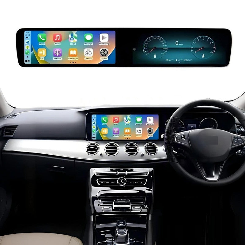 Car Craft Compatible With Mercedes E Class W213 2019-2019 Lcd Digital Instrument Cluster Dashboard Android Meeter With Dual Player Speedometer Screen Virtual With 12.3 Inch Apple Carplay Android Auto