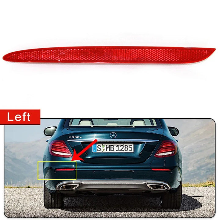 Car Craft Compatible With Mercedes Benz E Class W213 2017-2023 Rear Bumper Reflector Fog Light Warning Lamp Reflective Strips 2178200174 Kl Left CC-7939
