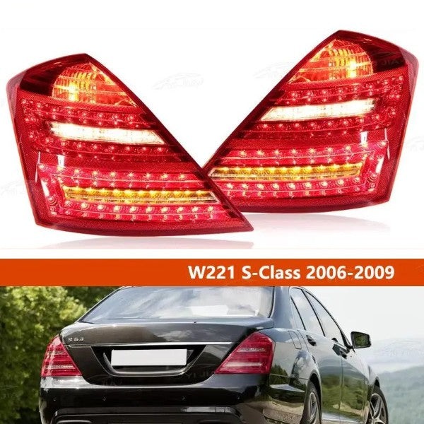 Car Craft Compatible With Mercedes Benz S Class W221 2006-2009 Car Rear Upgraded Tail Light Lamp Xenon Taillight Retrofit Upgrade Modified Led Drl Hid Light Lci Led Style - CAR CRAFT INDIA
