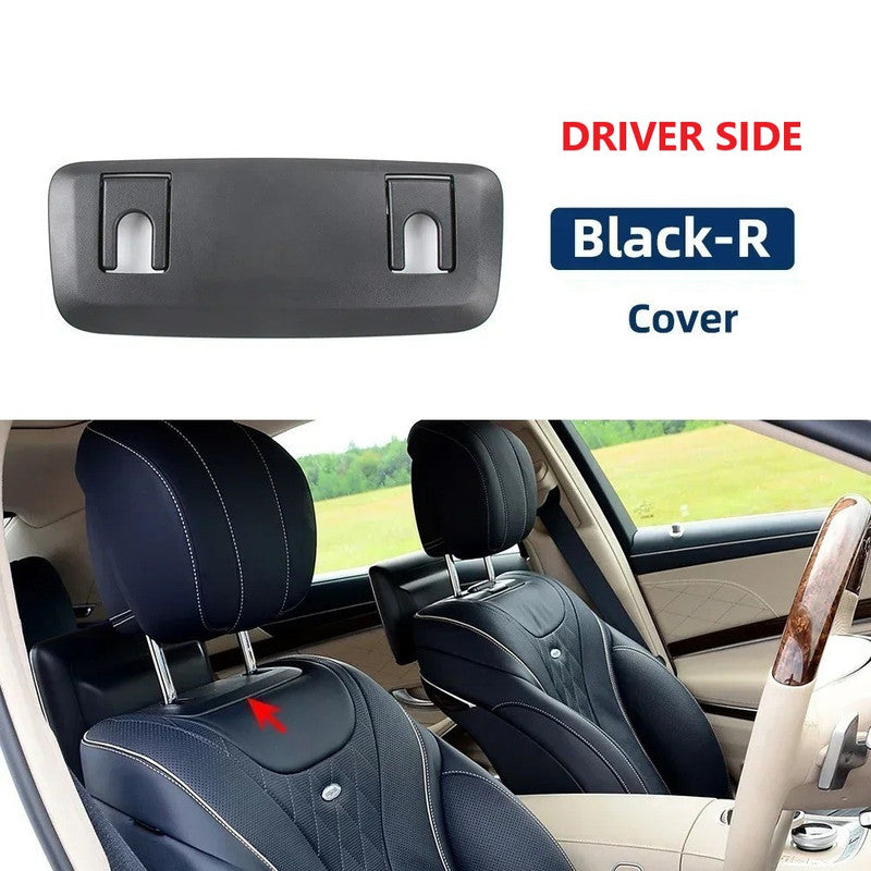Car Craft Compatible With Mercedes Benz S Class W222 2014-2020 Seat Headrest Backrest Adjustment Clamp Cover 22291015129051 Black Driver Side CC-9056