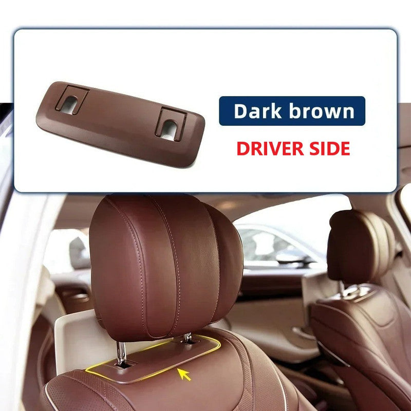 Car Craft Compatible With Mercedes Benz S Class W222 2014-2020 Seat Headrest Backrest Adjustment Clamp Cover 22291015128q54 Dark Brown Driver Side CC-9058
