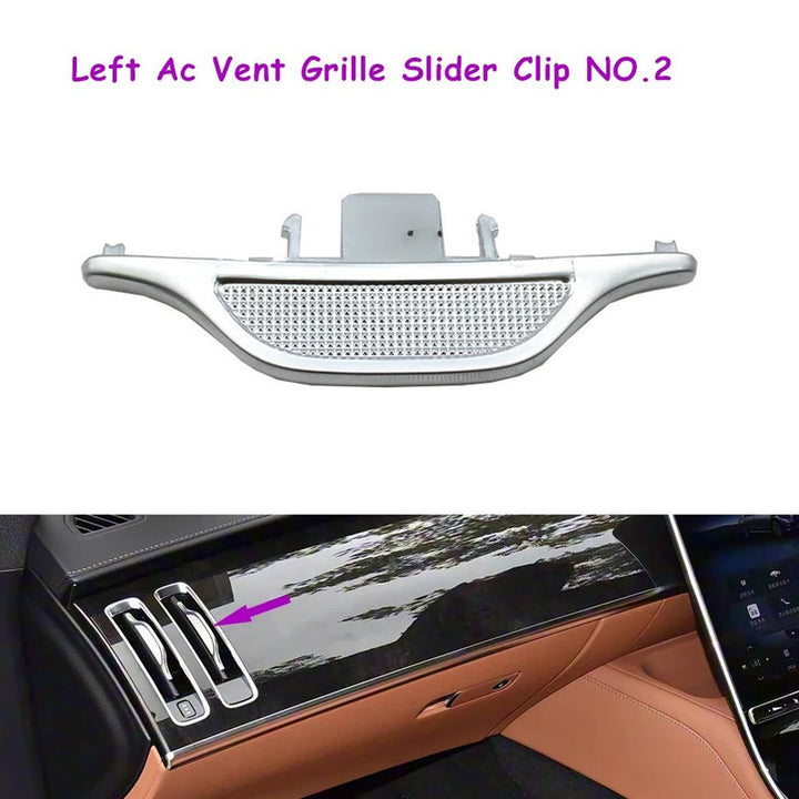 Car Craft Compatible With Mercedes Benz S Class W223 2021-2025 Car Ac Air Vent Grille Slider Trim 2238305603-lr2 Front Left / Right No 2
