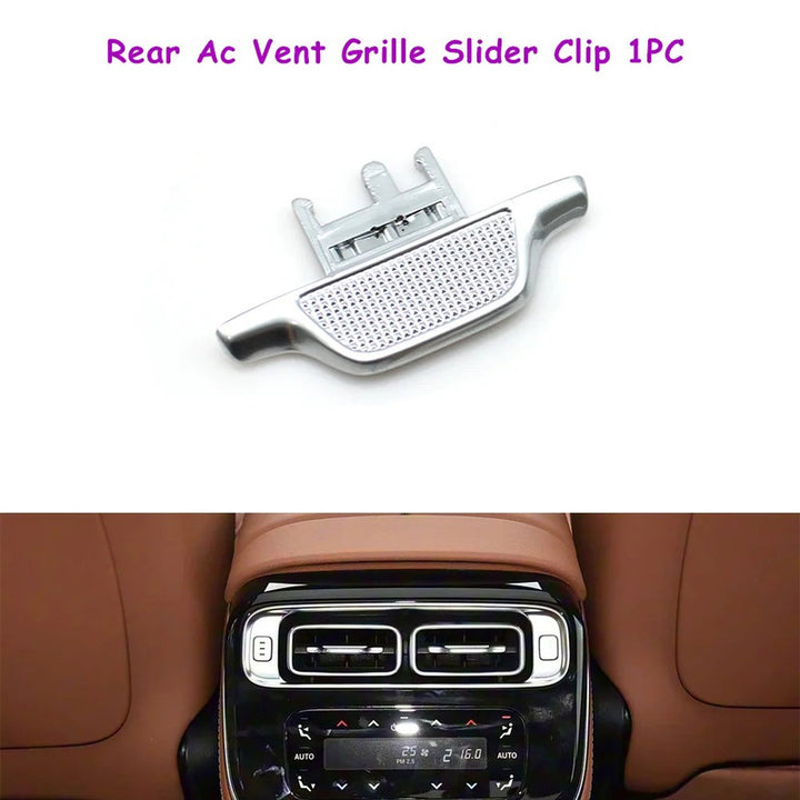 Car Craft Compatible With Mercedes Benz S Class W223 2021-2025 Car Ac Air Vent Grille Slider Trim 2238305903-mh Middle / Rear