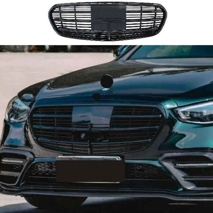 Car Craft Compatible With Mercedes Benz S Class W223 2021-2025 Upgrade Front Bumper Amg S450 Show Grill Gc W223-006 CC-9716 - CAR CRAFT INDIA
