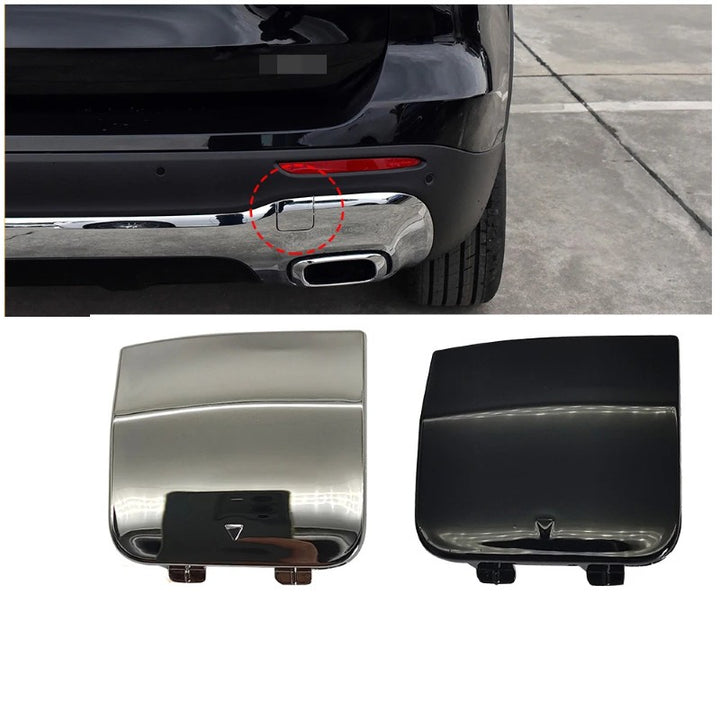 Car Craft Compatible With Mercedes Benz Glb W247 2020-2023 Rear Bumper Trailer Tow Towing Hook Hole Cover Chrome 2478857401 Chrome - CAR CRAFT INDIA