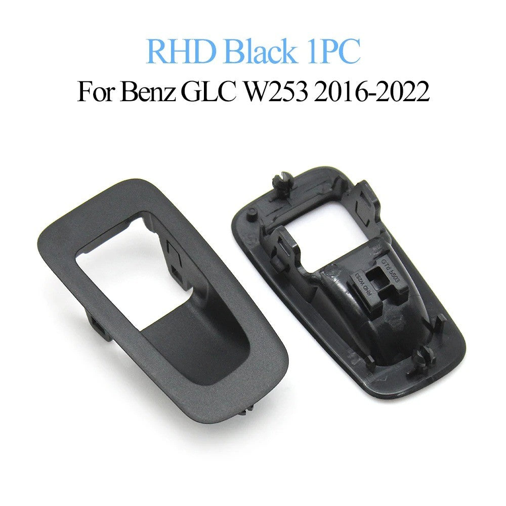 Car Craft Compatible With Mercedes Glc W253 2016-2024 Car Interior Handbrake Parking Brake Switch Button Outer Cover Panel Trim 2059056603-c1-r Black