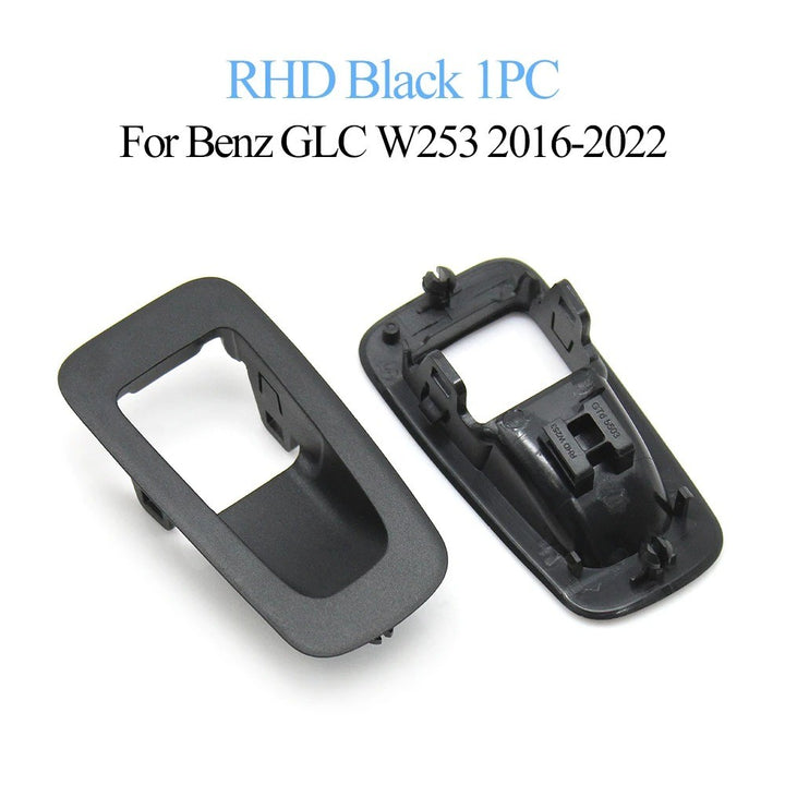 Car Craft Compatible With Mercedes Glc W253 2016-2024 Car Interior Handbrake Parking Brake Switch Button Outer Cover Panel Trim 2059056603-c1-r Black