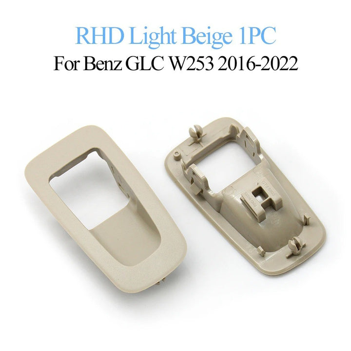 Car Craft Compatible With Mercedes Glc W253 2016-2024 Car Interior Handbrake Parking Brake Switch Button Outer Cover Panel Trim 2059056603-c2-r Light Beige