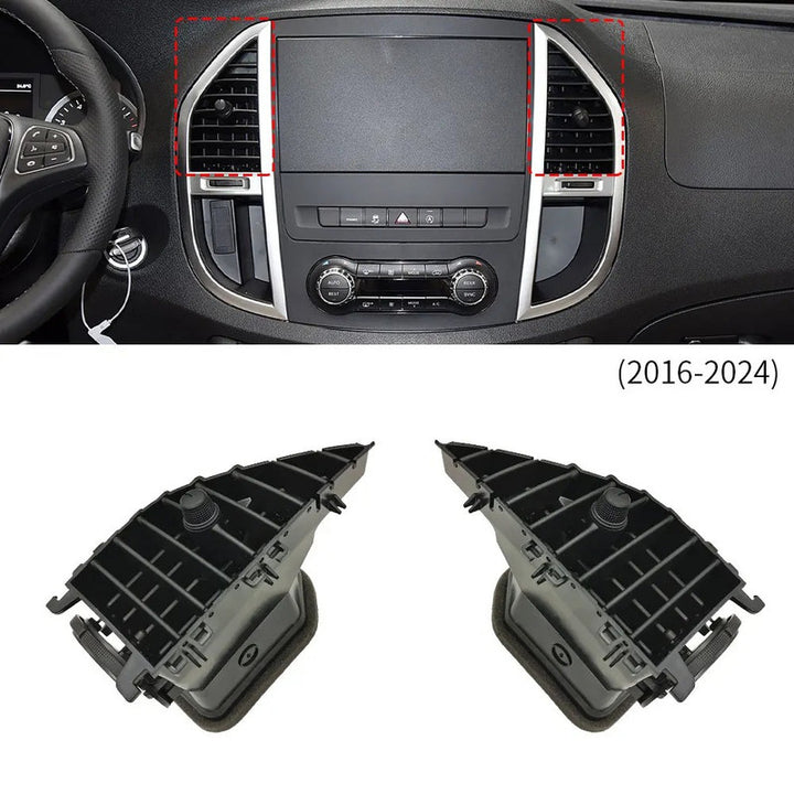 Car Craft Compatible With Mercedes Benz Vito V Class W447 W448 2016-2024 Car Ac Air Vent Grille Air Conditioning Outlet Cover Assembly 4478300454 Middle Centre Left CC-9571