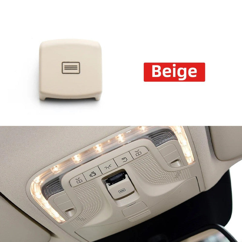 Car Craft Compatible With Mercedes Benz Vito V Class W447 W448 2016-2025 Car Sunroof Window Roof Control Panel Switch Button Control Panel Switch Cover 44790077011b88-1 Biege CC-9019