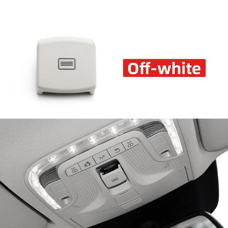 Car Craft Compatible With Mercedes Benz Vito V Class W447 W448 2016-2025 Car Sunroof Window Roof Control Panel Switch Button Control Panel Switch Cover 44790077011b88-1 White Gray CC-9020