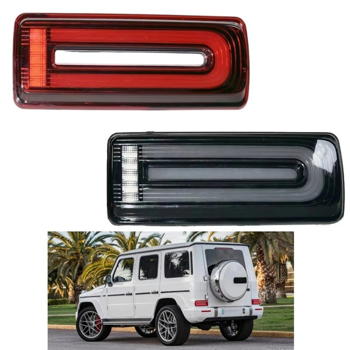 Car Craft Compatible With Mercedes Benz G Class G Wagon G63 G55 W463 2007-2018 Car Rear Upgraded Tail Light Lamp Xenon Taillight Retrofit Upgrade Modified Led Drl Hid Light Red Shy - CAR CRAFT INDIA