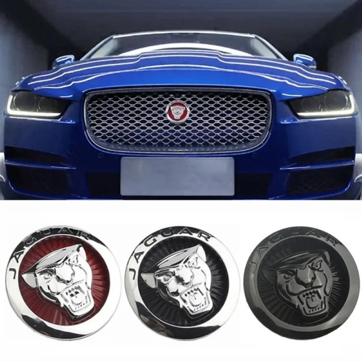 Car Craft Compatible With Jaguar Xf Xe Xjl Xfs Xkr F Pace Letter Logo Badge Emblem Sticker Chrome Grill Logo