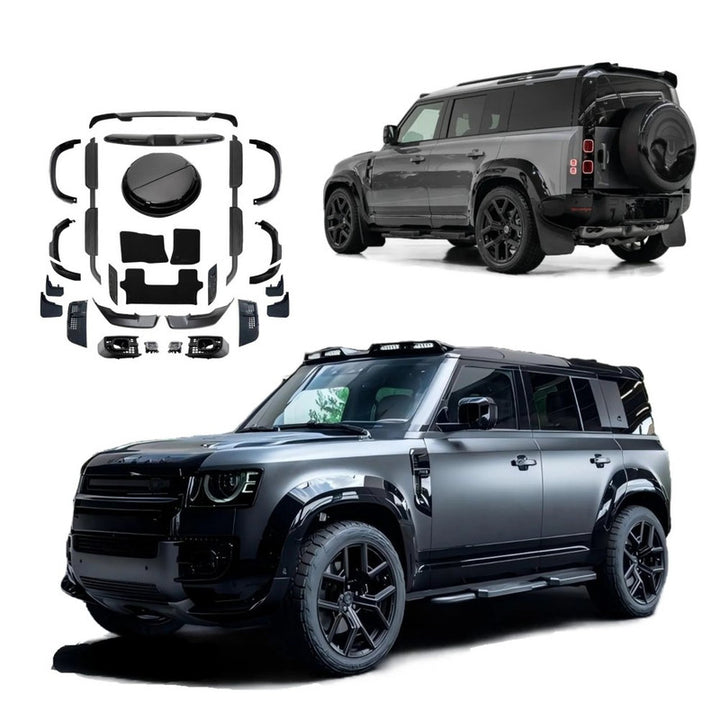 Car Craft Compatible With Range Land Rover Defender L663 2020-2025 110 130 Upgrade Convertion Bodykit Urban U Style Front Lip Fog Gril Spoiler Wheel Arch Mudflap Hood Fender Vent Wheel Cover