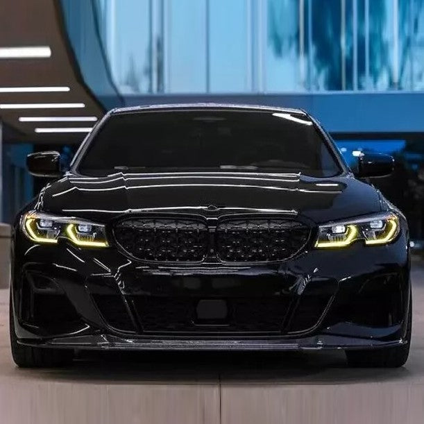 Car Craft Compatible With Bmw 3 Series G20 2019-2022 Car Front Upgraded Head Light Lamp Xenon Headlight Retrofit Upgrade Modified Led Drl Hid Laser Style With Yelllow Drl