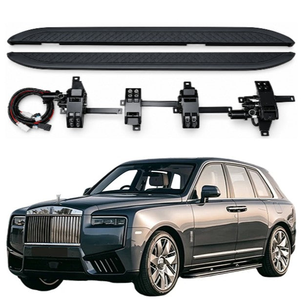 Car Craft Compatible With Rolls Royce Cullinan 2018-2025 Automatic Deployable Electric Side Step Retractable Ladder Pedal Running Boards Side Step Oem Style