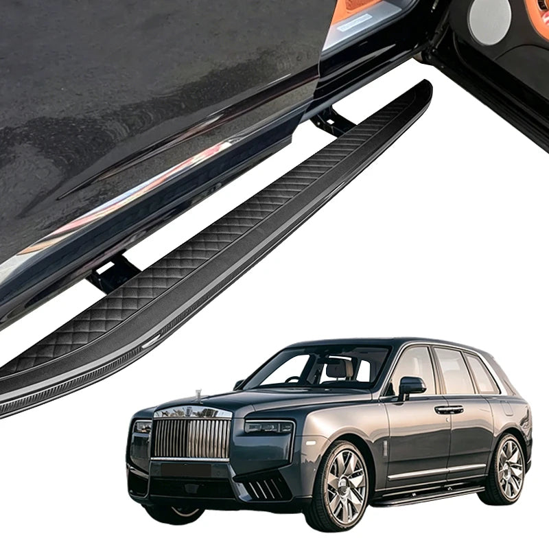 Car Craft Compatible With Rolls Royce Cullinan 2018-2025 Automatic Deployable Electric Side Step Retractable Ladder Pedal Running Boards Side Step Oem Style