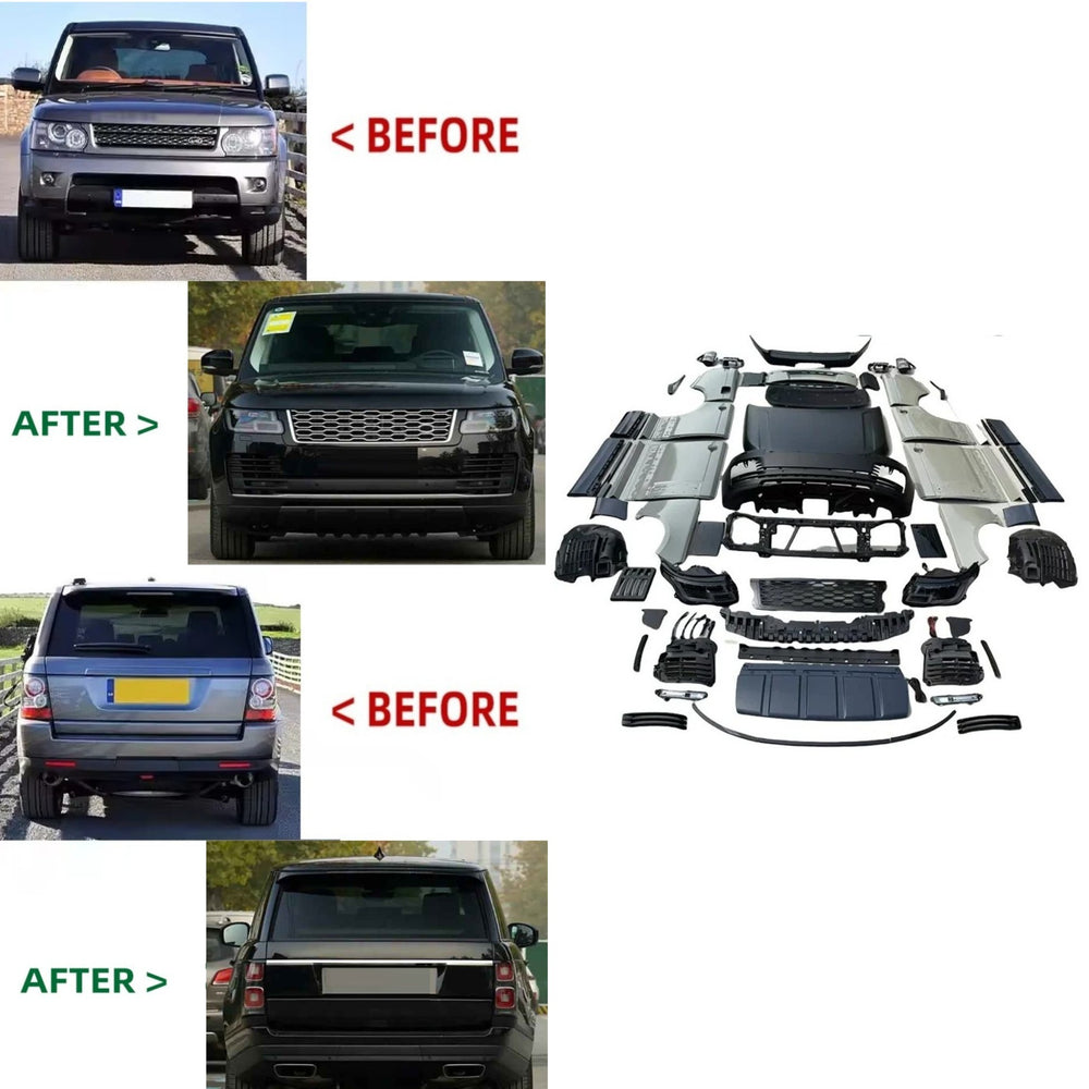 Car Craft Compatible With Range Land Rover Vogue L322 2002-2012 Facelift Upgrade To 2022 Executive Body Kit Bodykit Bumper Headlight Taillight Fender CC-5815 - CAR CRAFT INDIA