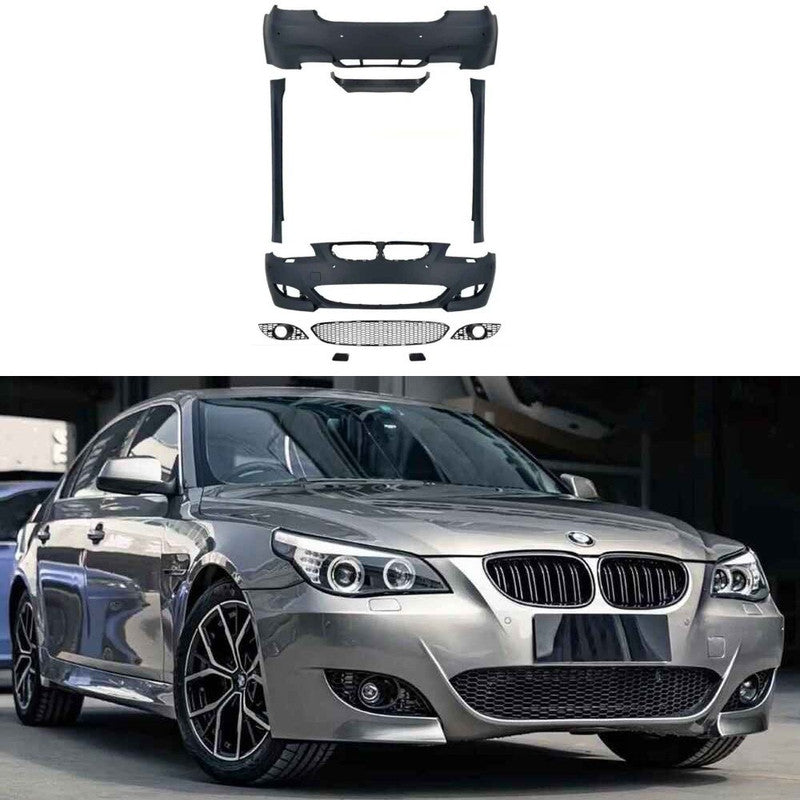Car Craft Compatible With Bmw 5 Series E60 2004-2010 Front Rear Bumper Upgrade Convert To M Sport M5 Bodykit Bumper Side Skirt Running Board Gc E60 014 CC-10671