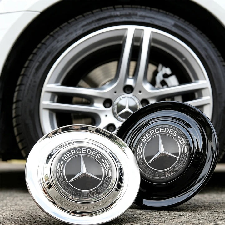 Car Craft Compatible With Mercedes A B C E S Class Ml Gl Gle Gls Cla Gla Glc Slk Maybach Amg Suspended Alloy Mag Wheel Rim Cap Rotating Hub Cover Assembly 18CM