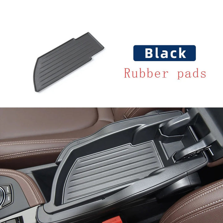 Car Craft Compatible With Bmw X1 F48 F49 2016-2024 Car Central Control Armrest Box Rubber Pad Storage Box Pad For LHD Car USA 51169387378 CC-8977