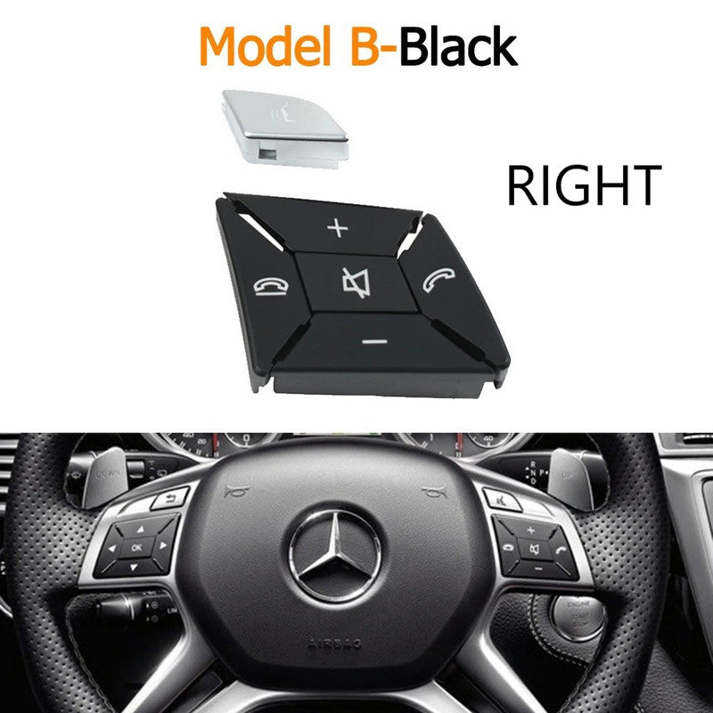Car Craft Compatible With Mercedes Ml Class 11-15 W166 Gl Class 2013-2015 W166 G Class G Wagon 2013-2018 W463 Steering Wheel Menu Control Switch Knob Button Cover 16690519009107 Black Right B CC-7857 - CAR CRAFT INDIA