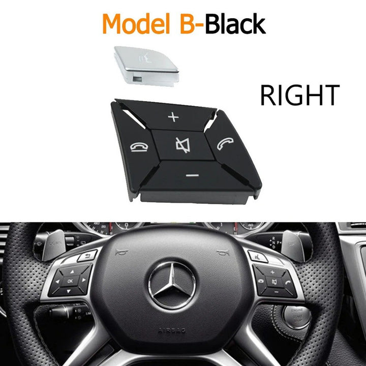 Car Craft Compatible With Mercedes Ml Class 11-15 W166 Gl Class 2013-2015 W166 G Class G Wagon 2013-2018 W463 Steering Wheel Menu Control Switch Knob Button Cover 16690519009107 Black Right B CC-7857 - CAR CRAFT INDIA