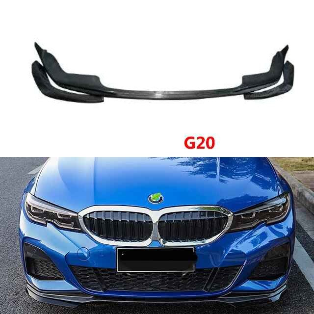 Car Craft Front Lip Spoiler Compatible with BMW 3 Series G20 2019-2023 Front Lip Spoiler Mp Style 3 Section Ar-bmw-0102 Glossy Black CC-245 - CAR CRAFT INDIA