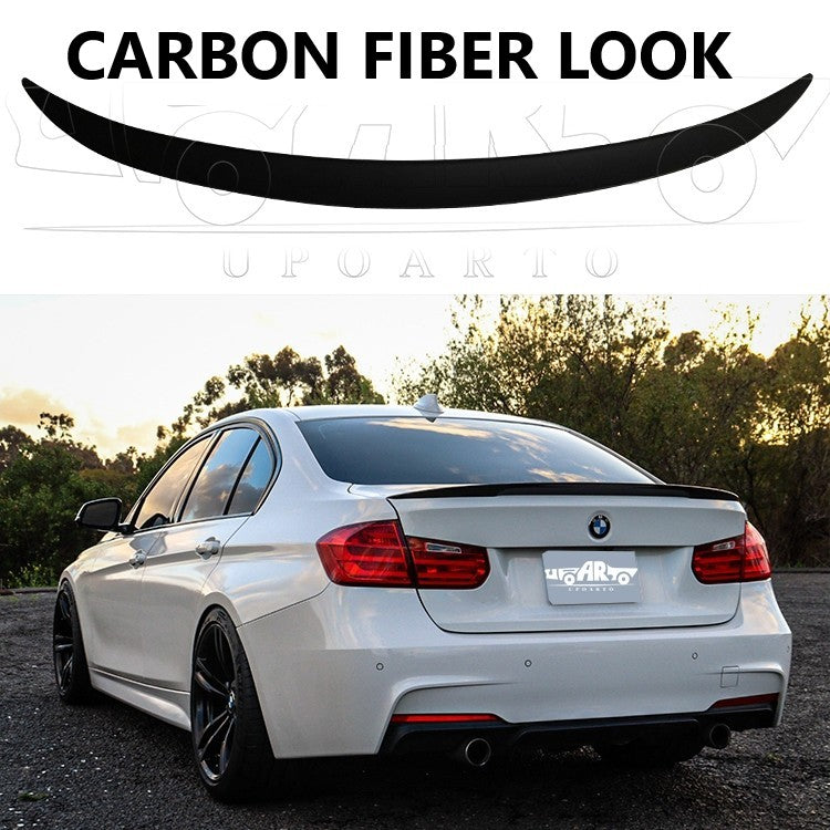 Car Craft Compatible With Bmw 3 Series F30 2012-2018 Rear Trunk Wing Boot Lip Spoiler P Style Ar-bm-017 Cf Carbon Fiber Look CC-8575 - CAR CRAFT INDIA