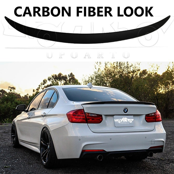 Car Craft Compatible With Bmw 3 Series F30 2012-2018 Rear Trunk Wing Boot Lip Spoiler P Style Ar-bm-017 Cf Carbon Fiber Look CC-8575 - CAR CRAFT INDIA