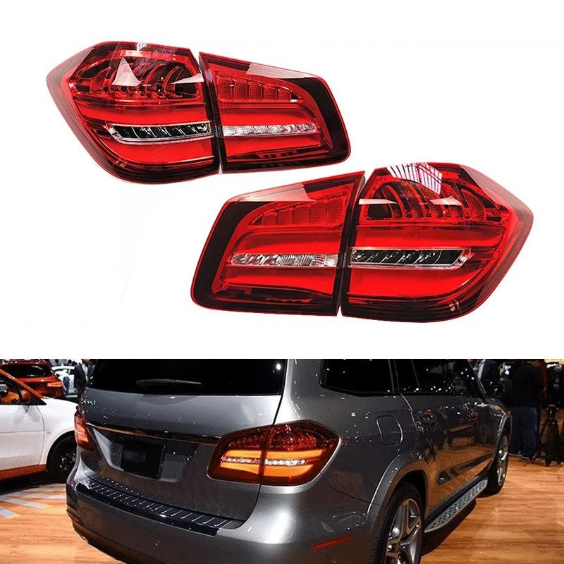 Car Craft Compatible With Mercedes Benz Gl W166 2012-2015 Car Rear Upgraded Tail Light Lamp Xenon Taillight Retrofit Upgrade Modified Led Drl Hid Gls Style X166-011