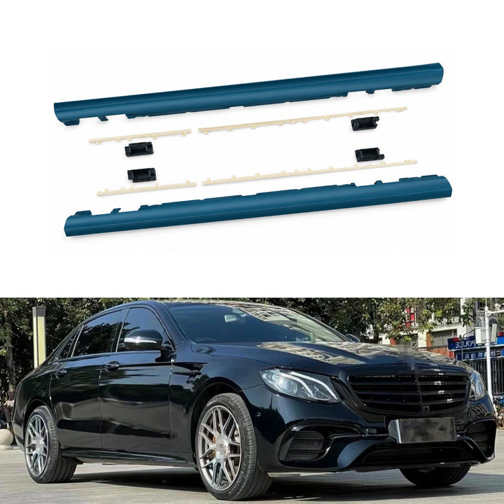Car Craft Compatible With Mercedes Benz E Class W213 2016-2020 Upgrade Facelift Convert To Amg E63 Amg63 Bodykit Side Skirt Trim Running Board Gc W213-016