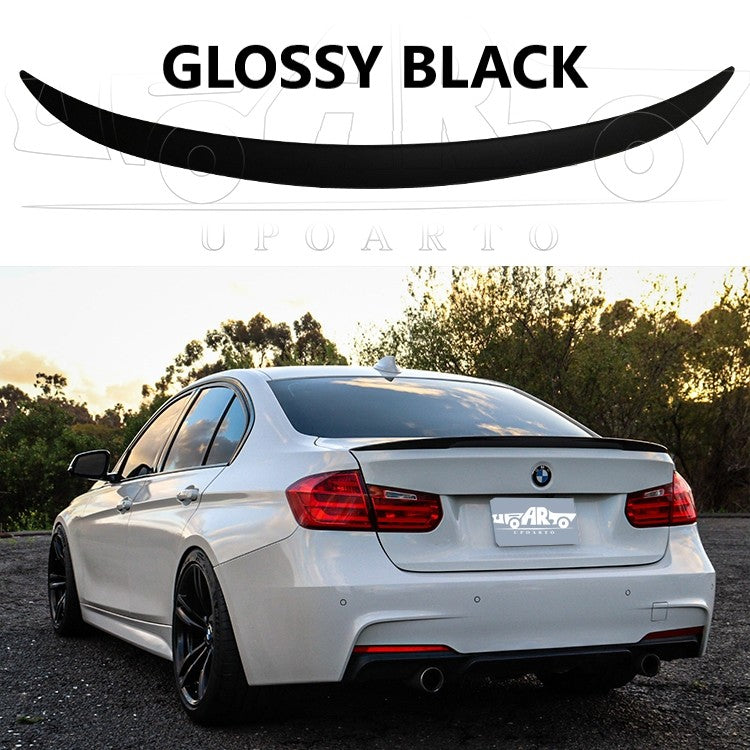 Car Craft Compatible With Bmw 3 Series F30 2012-2018 Rear Trunk Wing Boot Lip Spoiler P Style Ar-bm-017 Gb Glossy Black CC-8574 - CAR CRAFT INDIA