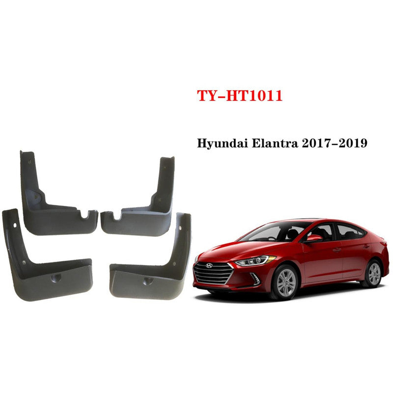 Car Craft Compatible With Hyundia Elantra 2017-2020 Car Tyre Mudflaps Mud Flap Mud Guard Fender Splash Guard Hy1011 - CAR CRAFT INDIA