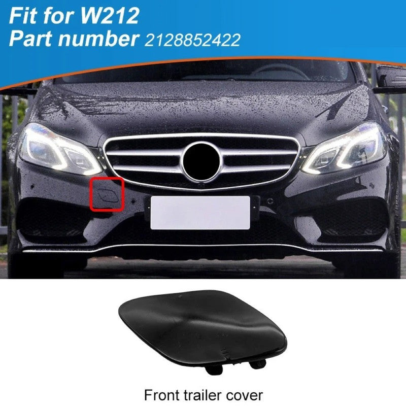 Car Craft Compatible With Mercedes Benz E Class W212 Lci Amg 2013-2015 Front Bumper Tow Hook Towing Tochan Trailer Cover 2128852422 Unpainted - CAR CRAFT INDIA