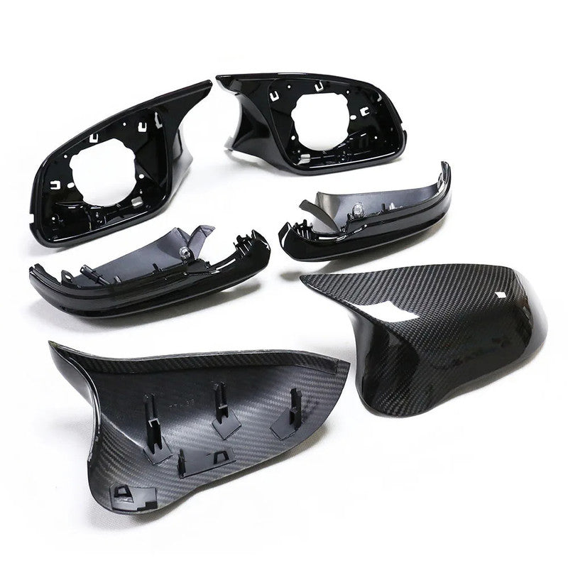 Car Craft Compatible With Bmw 1 2 3 4 Series F20 F22 F30 F34 Gt 12-18 F32 X1 E84 13-15 F87 M2 M3 M4 M5 M6 Side Rear View Case Door Wing Cap Shell Housing Mirror Covers Glossy Black With Asssembley Led