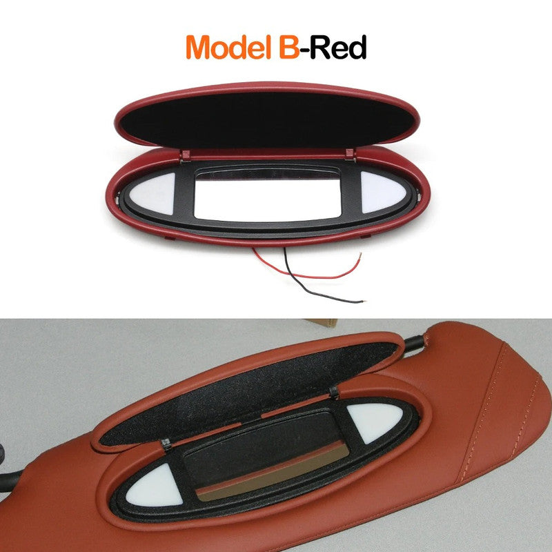 Car Craft Compatible With Porsche Boxster 986 987 Cayman 986 987 1996-2012 Carrera 996 997 Targa 996 997 1997-2011 Gt2 Gt3 996 997 1997-2012 Car Sun Shade Visor Vanity Mirror 99773103115m31 Red Assembly Model B