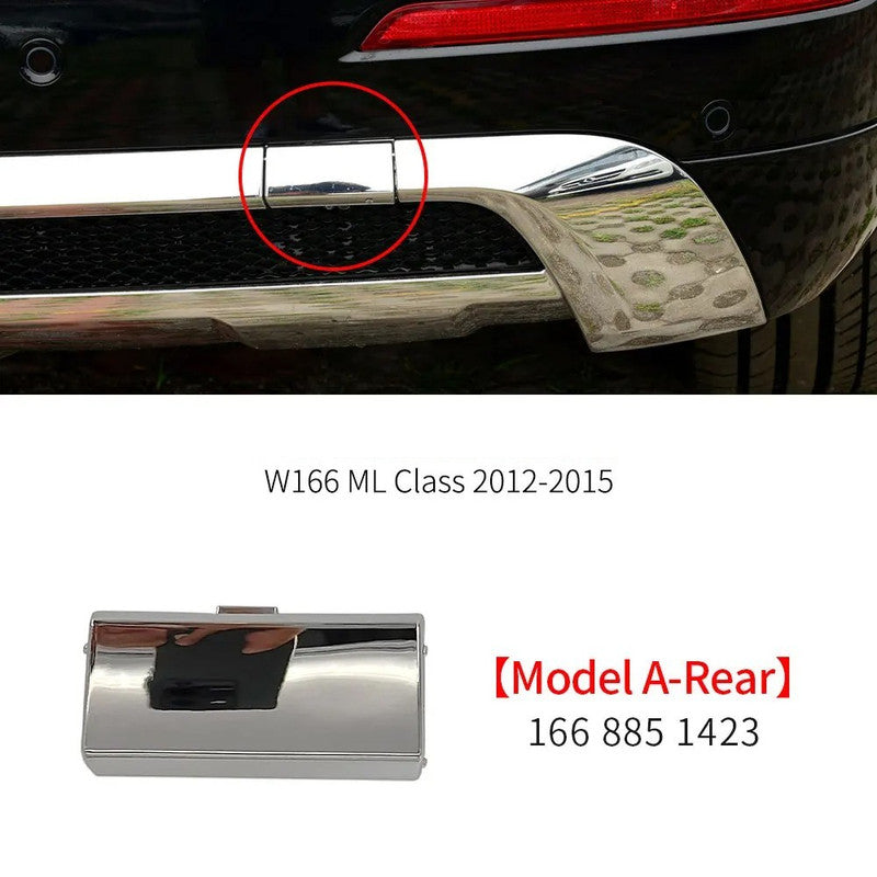 Car Craft Compatible With Mercedes Benz Ml W166 2012-2015 Rear Bumper Tow Hook Towing Tochan Trailer Cover 1668851423 Unpainted Model A - CAR CRAFT INDIA