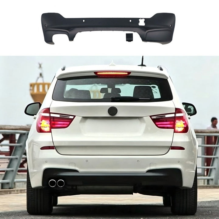 Car Craft Compatible With Bmw X3 Lci F25 2014-2017 Upgrade Convert To M Sport M Performance Mt M Tech X3m Bodykit Body Kit Rear Bumper After Lip Diffuser Skirs Splitter Gc F25 006 007 A 00-